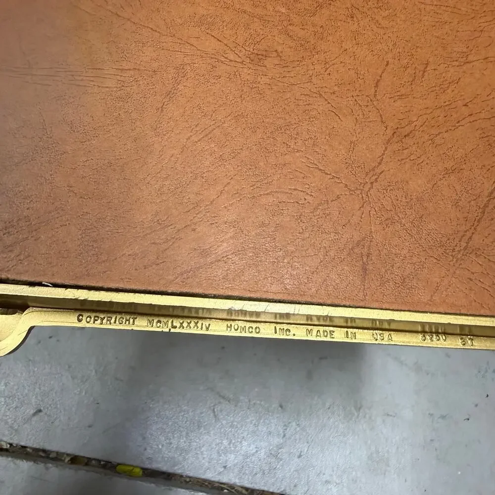 VTG 1980’s Homco Fan Shaped Gold Frame Autumn Harvest Farm Picture Art 10